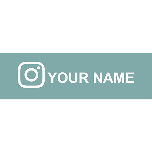 "YOUR INSTAGRAM" Vinyl Sticker