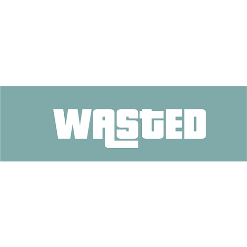 "WASTED" Vinyl Sticker